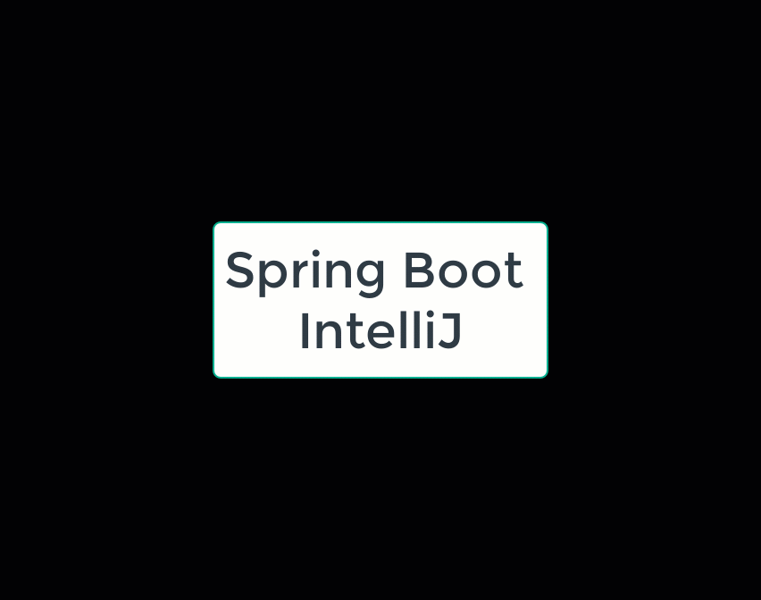 Spring Boot IntelliJ