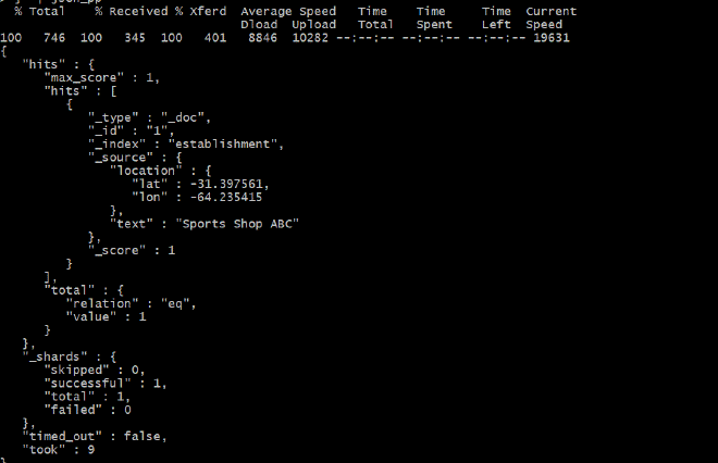 Elastic search Geo point
