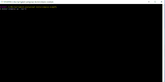 Spring Boot Docker PostgreSQL